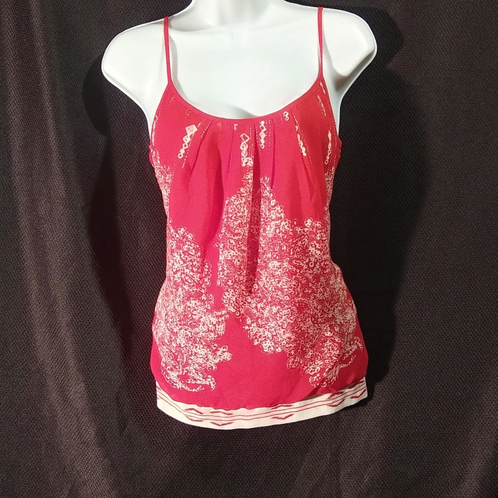CAbi Spaghetti Strap Sheer Blouse